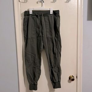 Army green joggers, small
